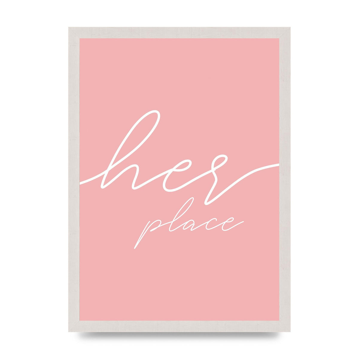 Her Place" Wall Art - A3 framed