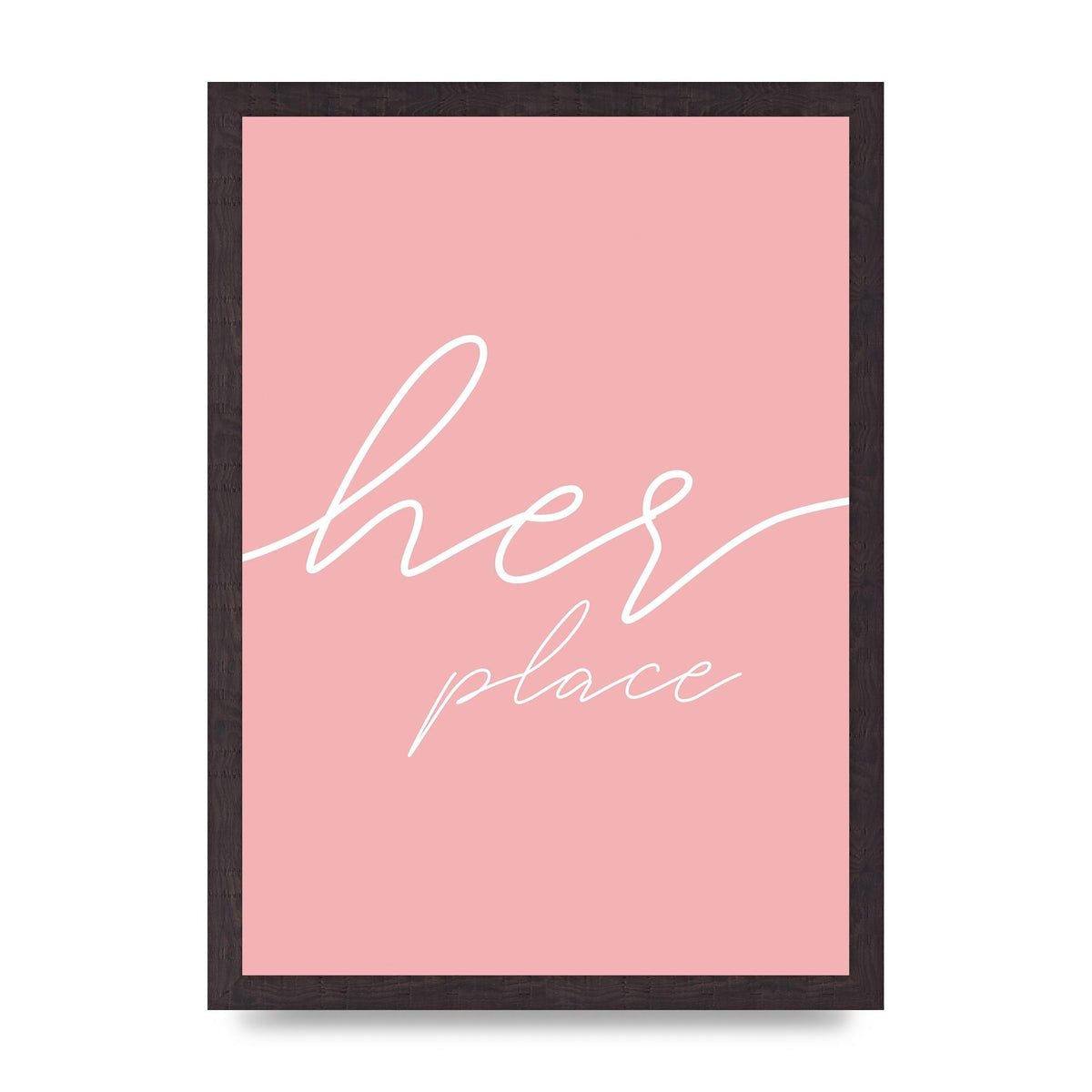 Her Place" Wall Art - A3 framed