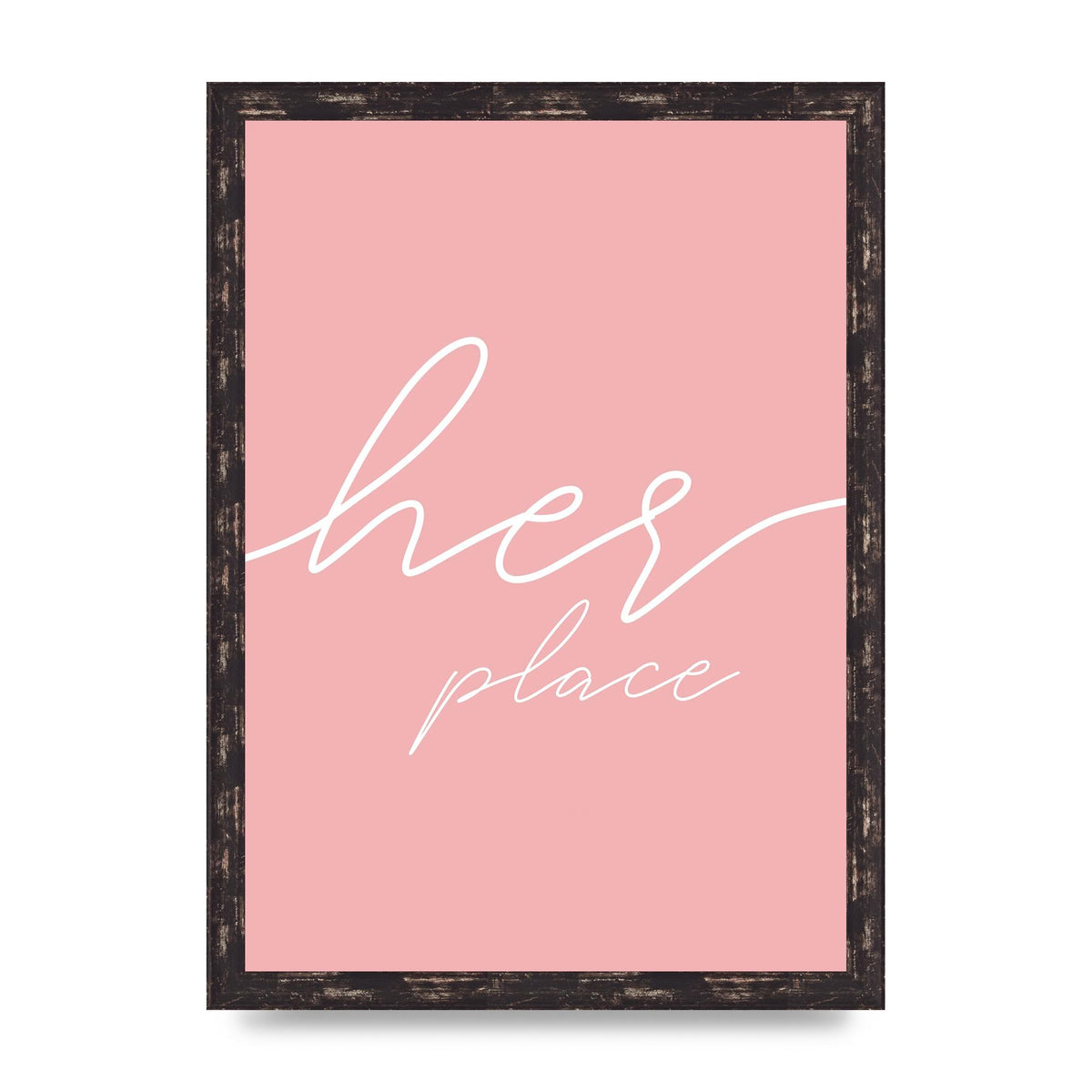 Her Place" Wall Art - A3 framed