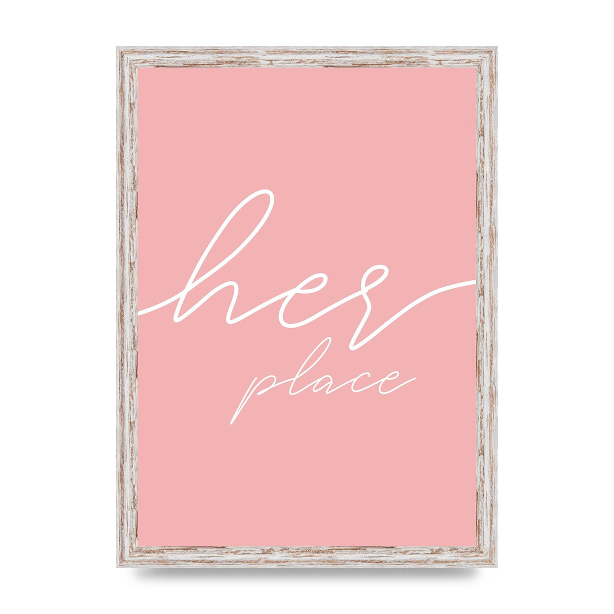 Her Place" Wall Art - A3 framed