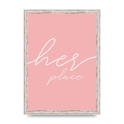 Her Place" Wall Art - A3 framed