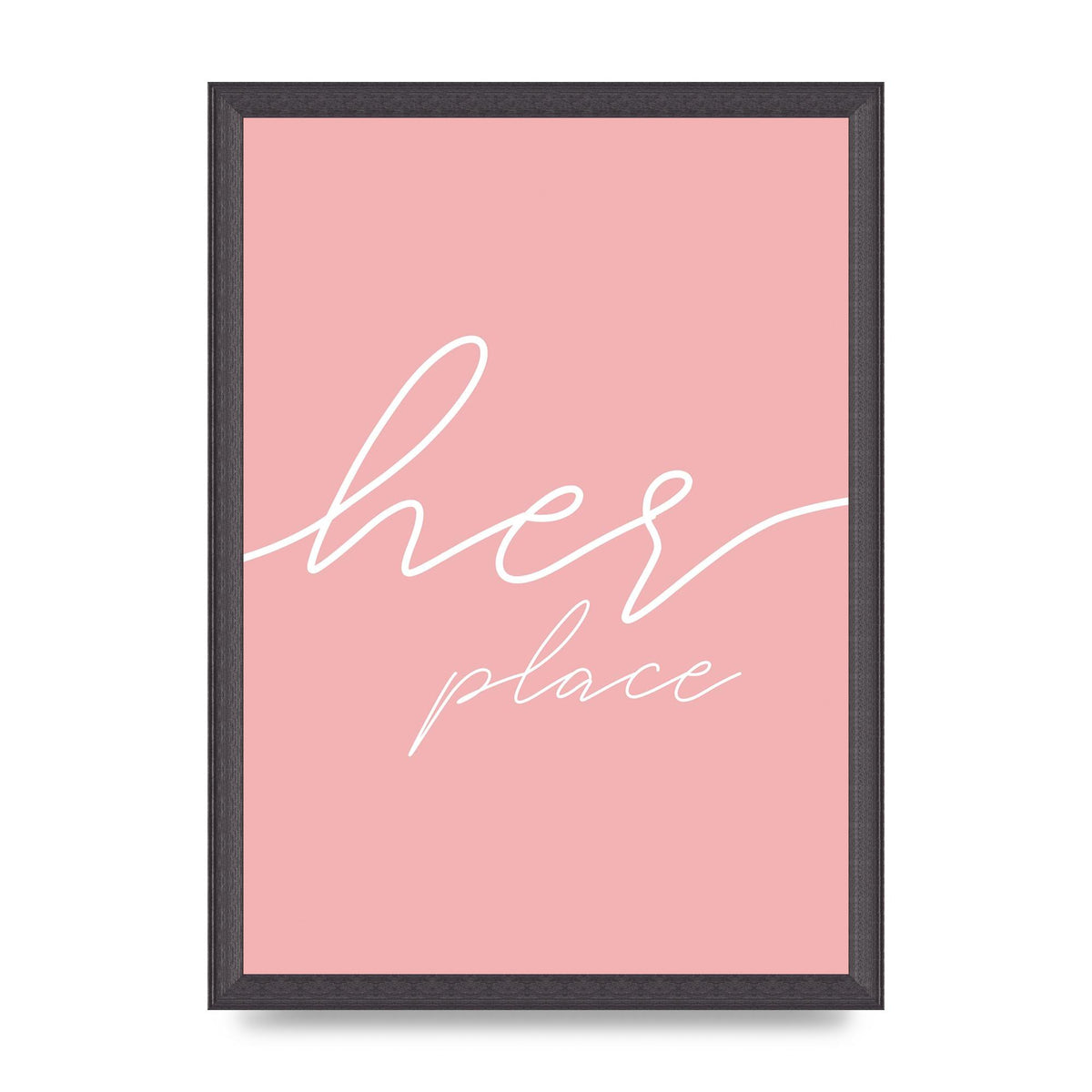 Her Place" Wall Art - A3 framed