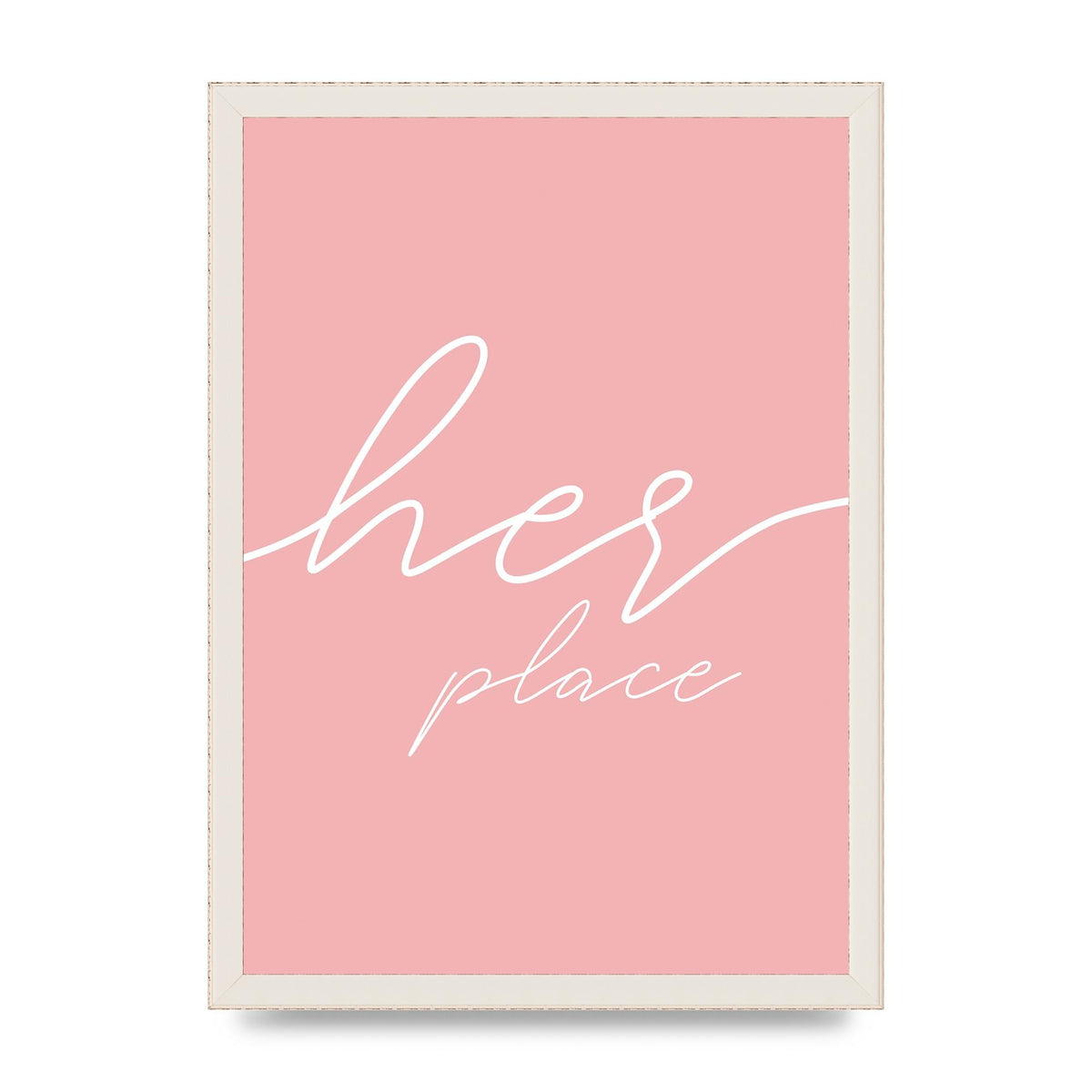 Her Place" Wall Art - A3 framed
