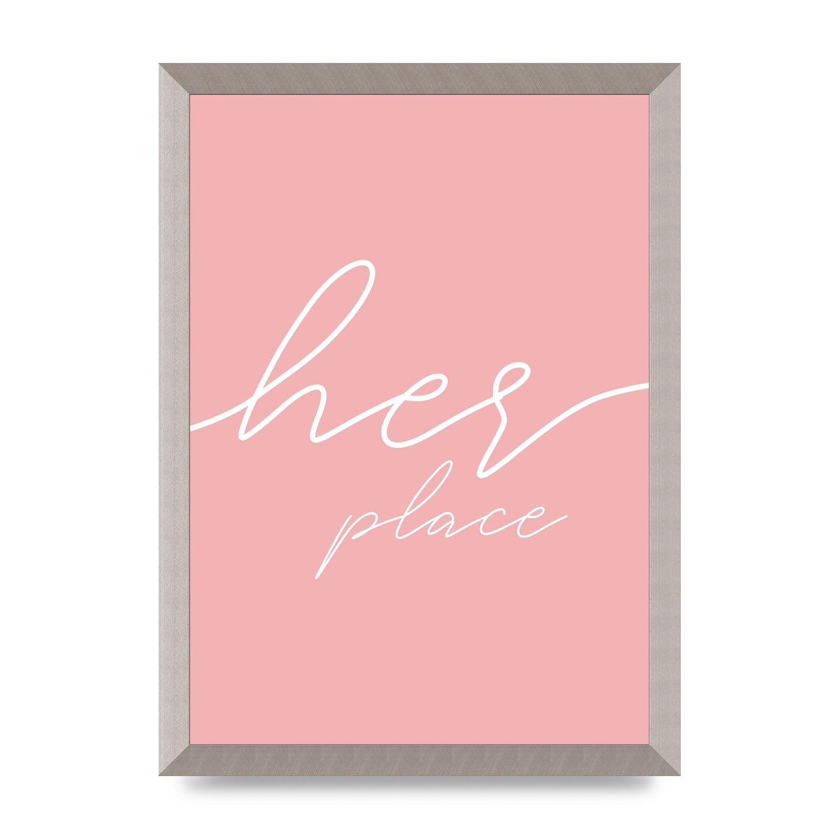 Her Place" Wall Art - A3 framed