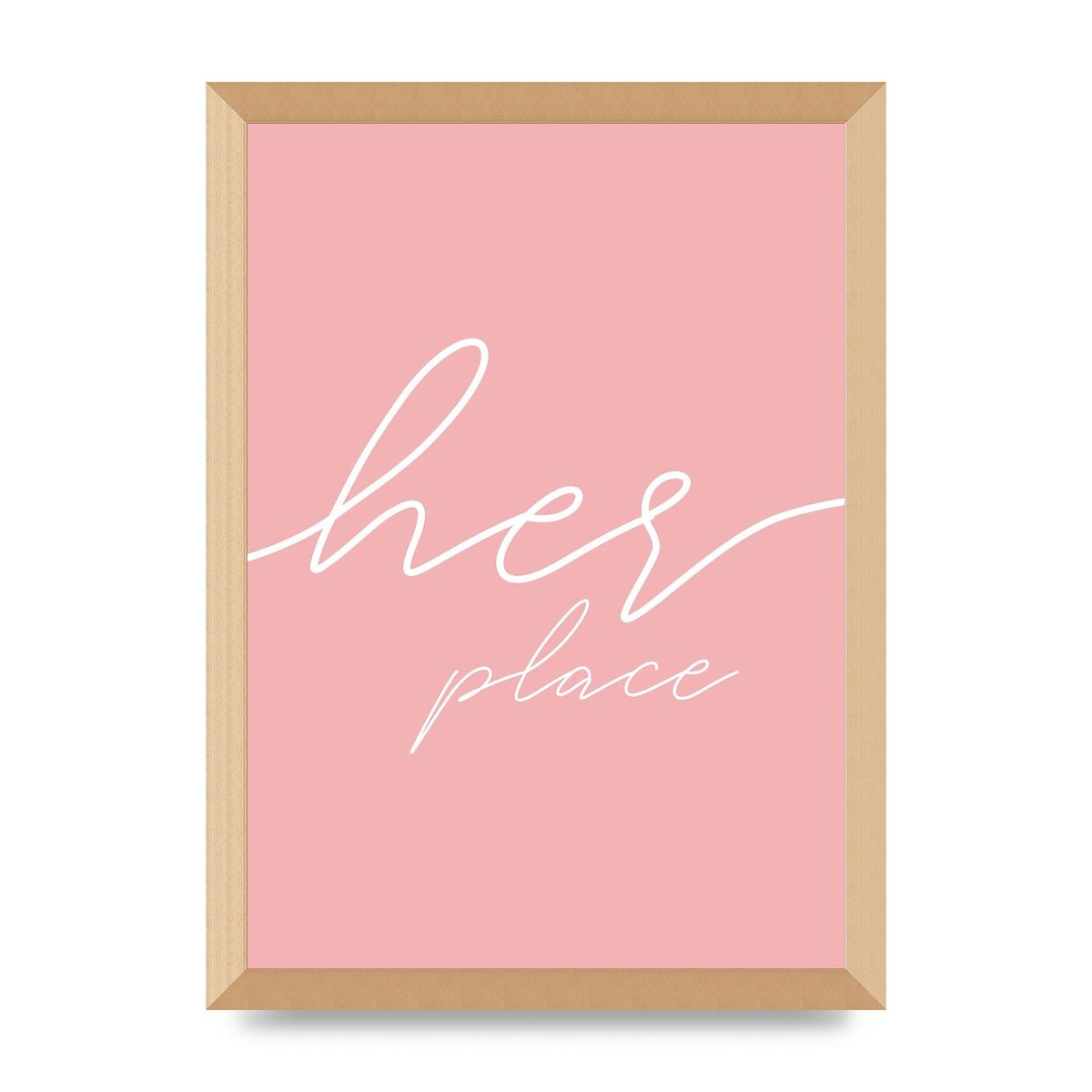 Her Place" Wall Art - A3 framed