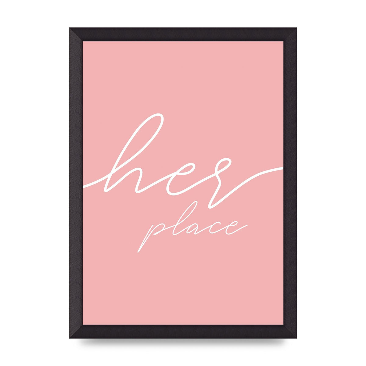 Her Place" Wall Art - A3 framed