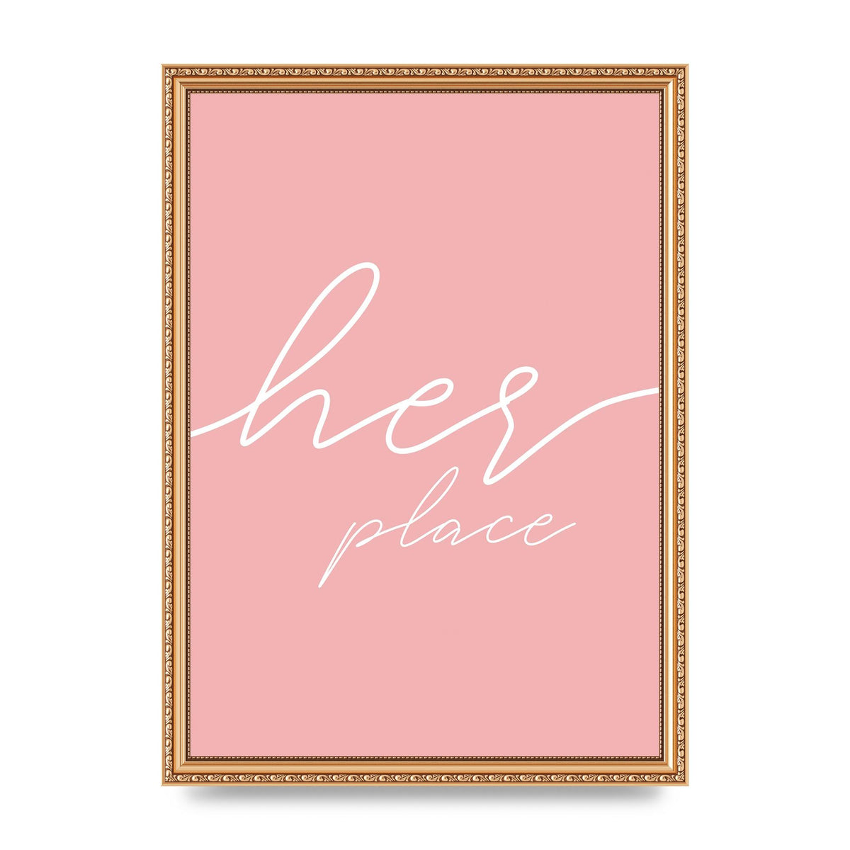 Her Place" Wall Art - A3 framed
