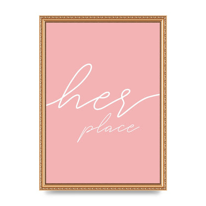 Her Place" Wall Art - A3 framed