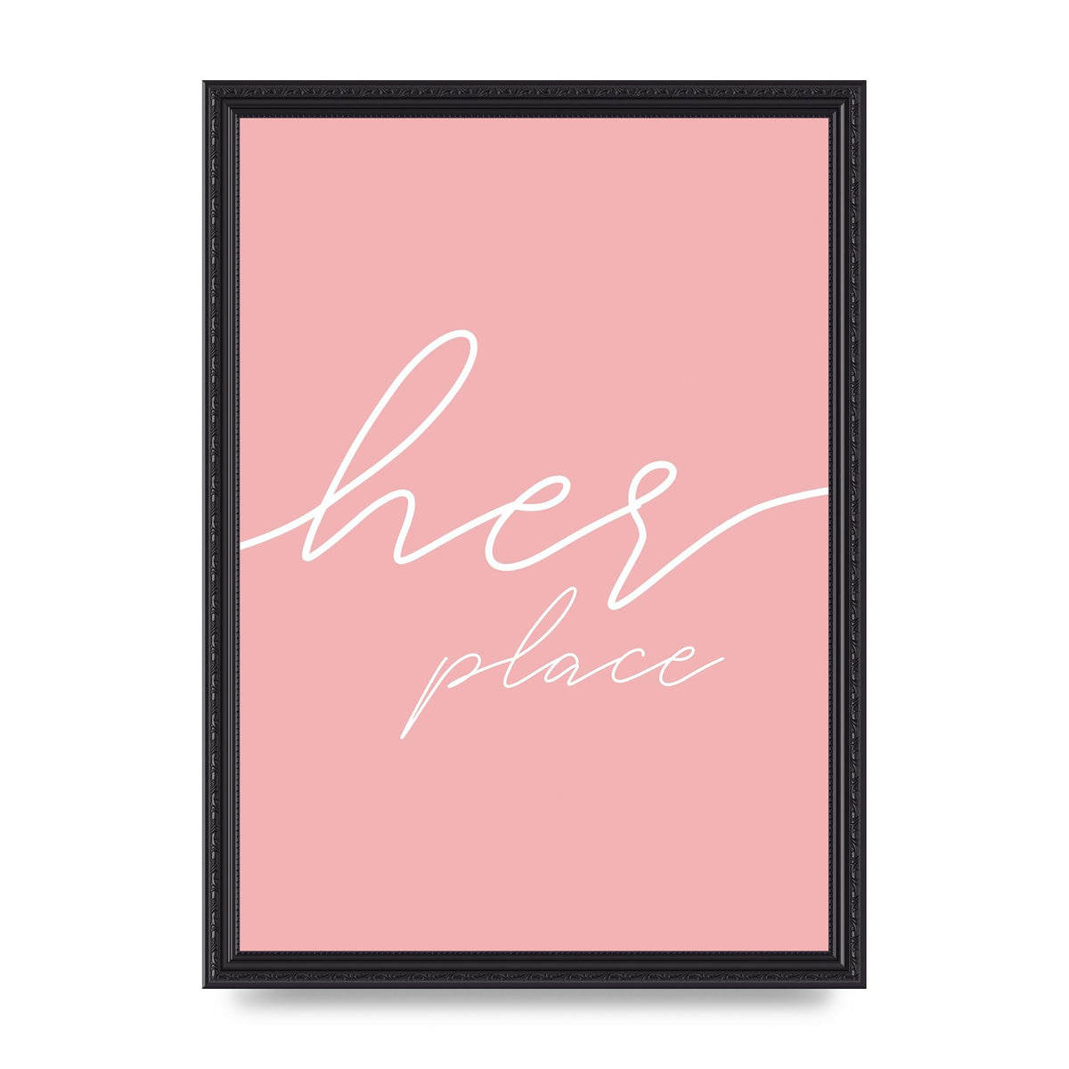 Her Place" Wall Art - A3 framed