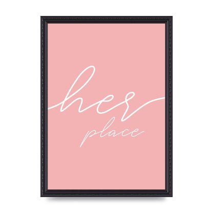 Her Place" Wall Art - A3 framed