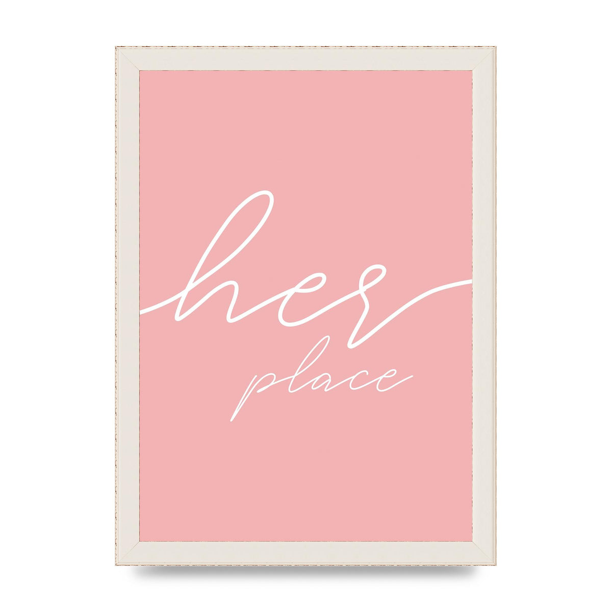 Her Place" Wall Art - A4 framed