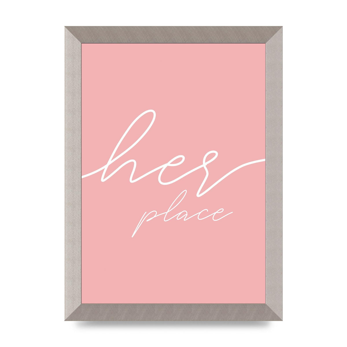 Her Place" Wall Art - A4 framed
