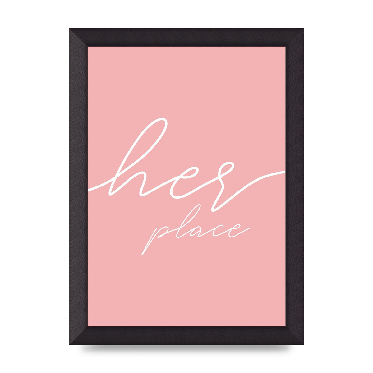 Her Place" Wall Art - A4 framed