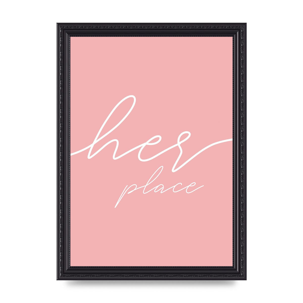 Her Place" Wall Art - A4 framed