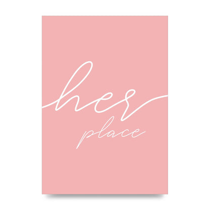Her Place" Wall Art - unframed print