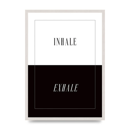 Inhale Exhale" Printed Poster - A2 framed