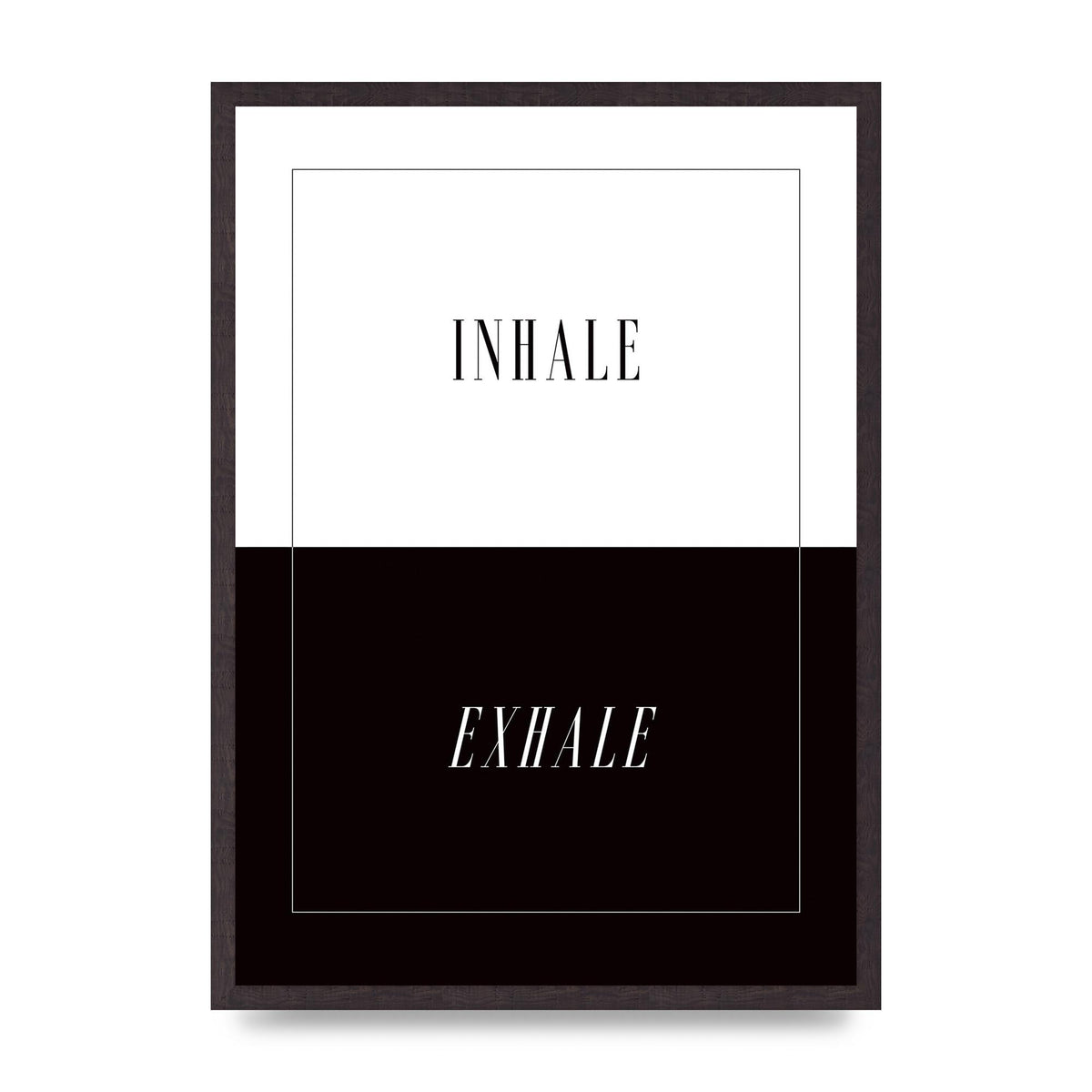 Inhale Exhale" Printed Poster - A2 framed