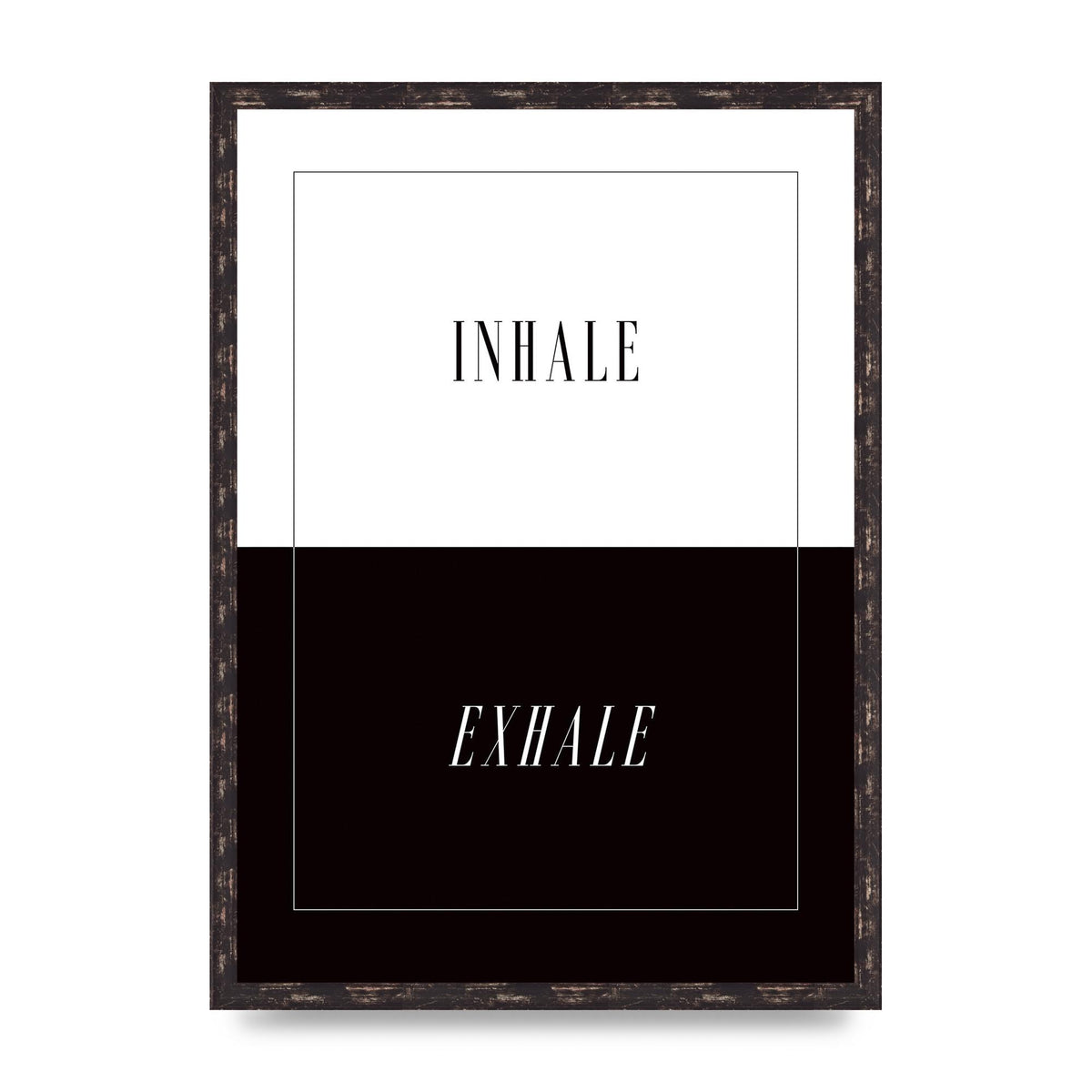Inhale Exhale" Printed Poster - A2 framed