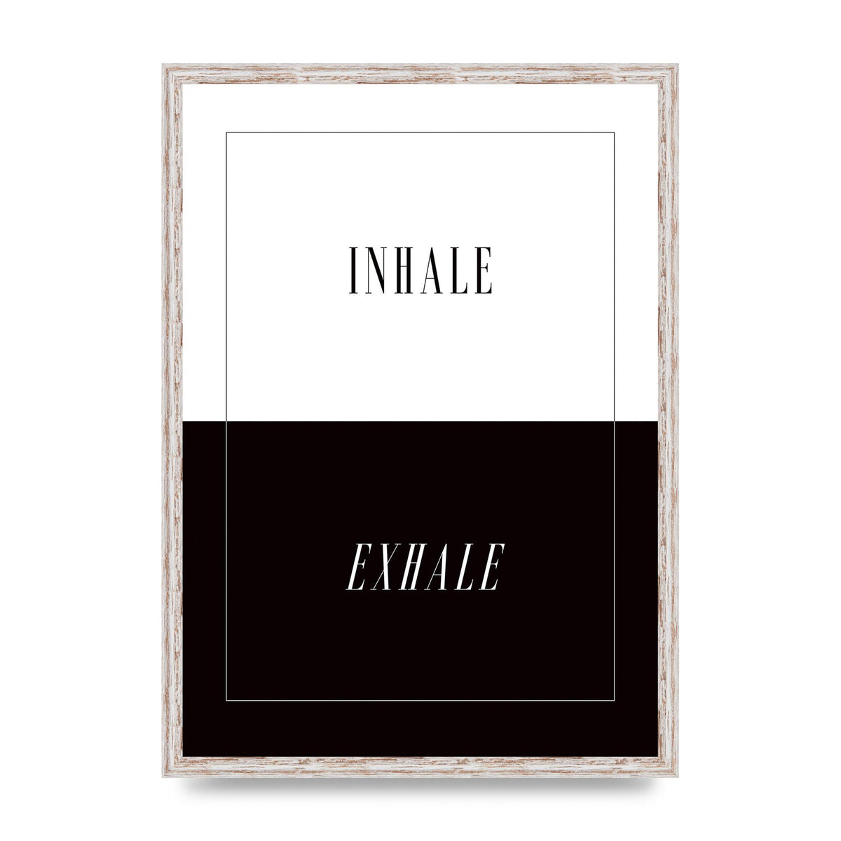 Inhale Exhale" Printed Poster - A2 framed