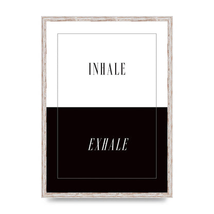Inhale Exhale" Printed Poster - A2 framed