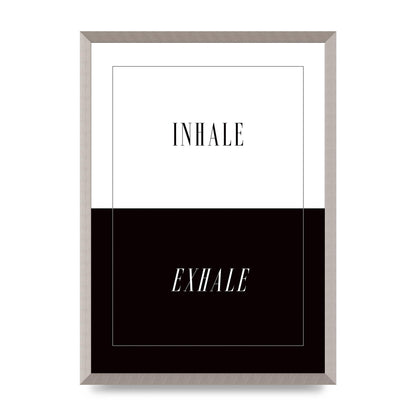 Inhale Exhale" Printed Poster - A2 framed