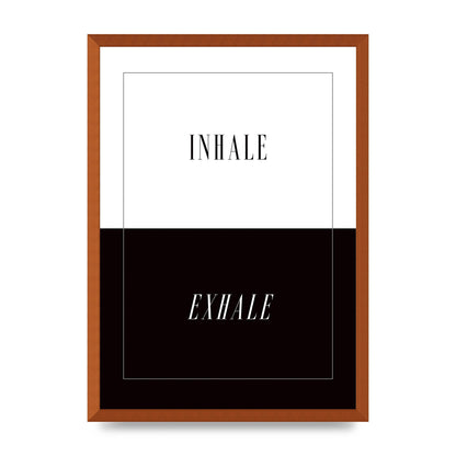 Inhale Exhale" Printed Poster - A2 framed