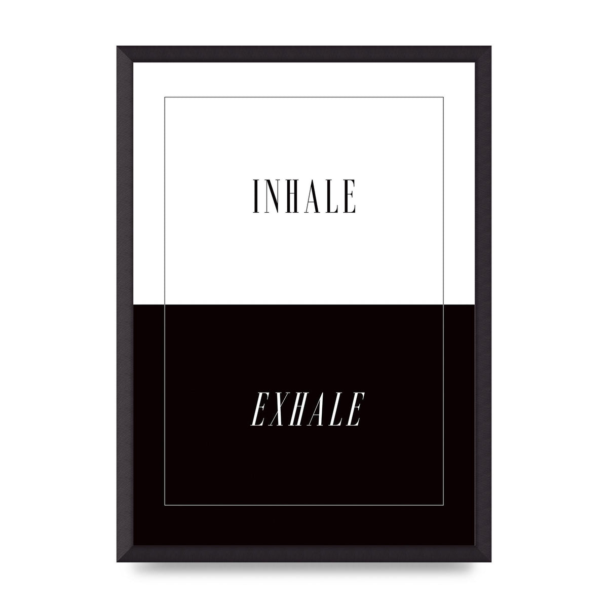 Inhale Exhale" Printed Poster - A2 framed