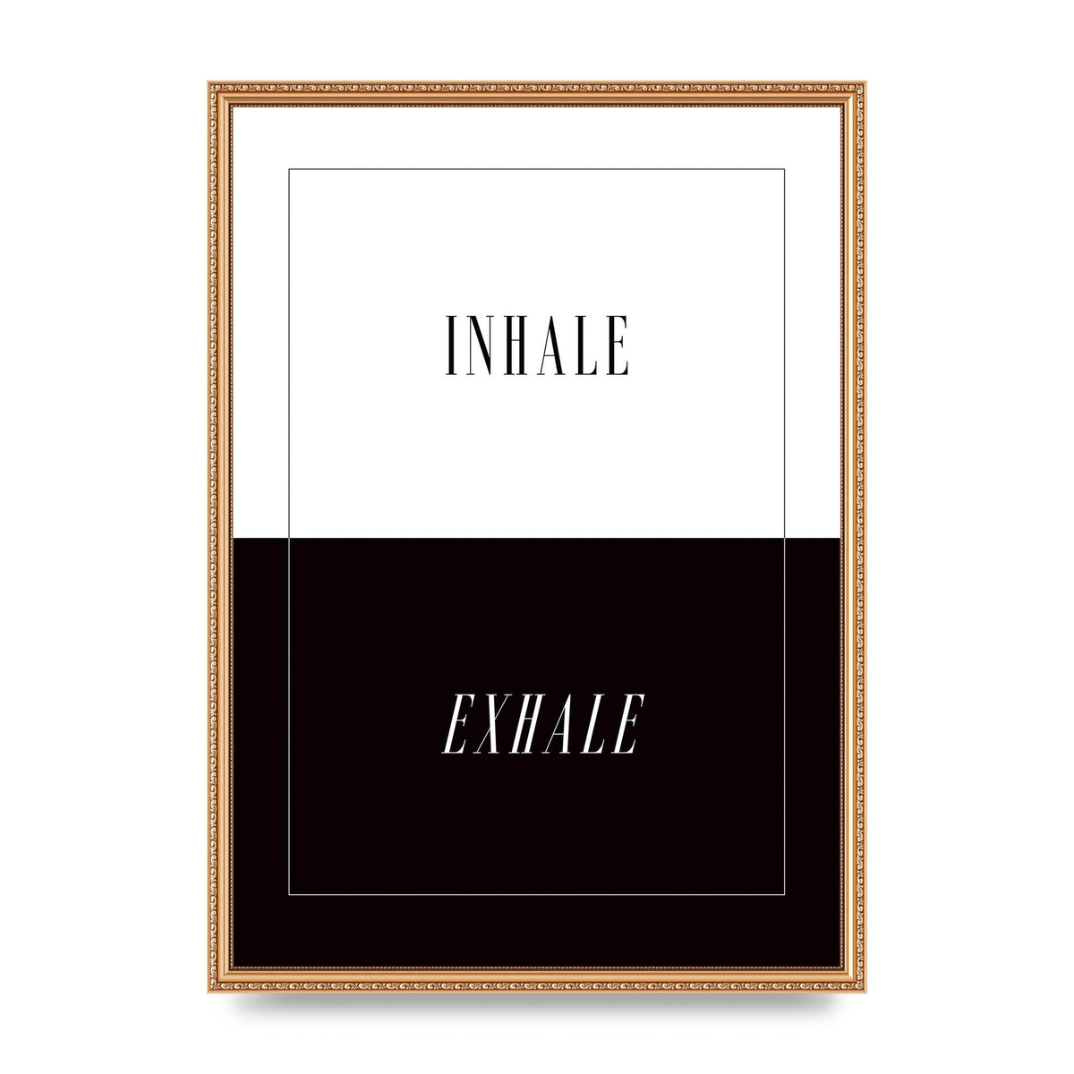 Inhale Exhale" Printed Poster - A2 framed