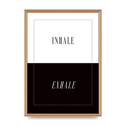 Inhale Exhale" Printed Poster - A2 framed