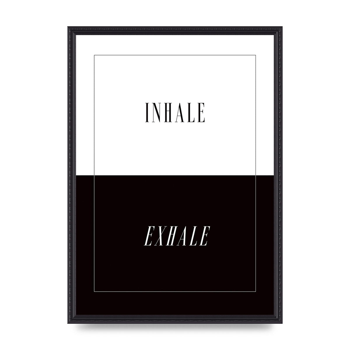 Inhale Exhale" Printed Poster - A2 framed