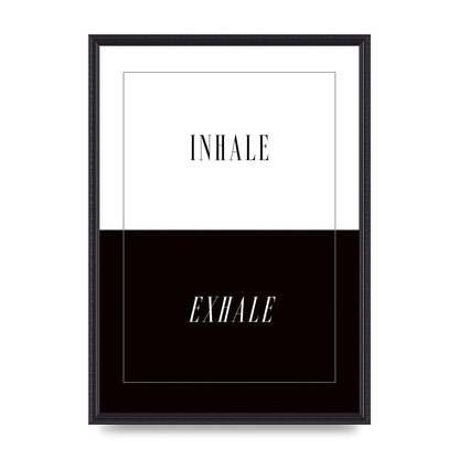 Inhale Exhale" Printed Poster - A2 framed