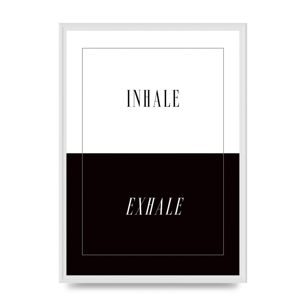 Inhale Exhale" Printed Poster - A2 framed