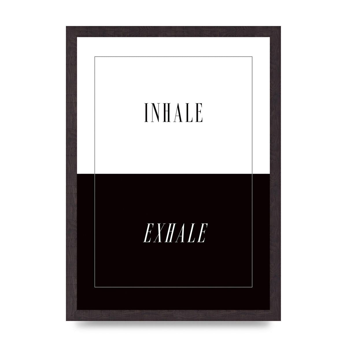Inhale Exhale" Printed Poster - A3 framed