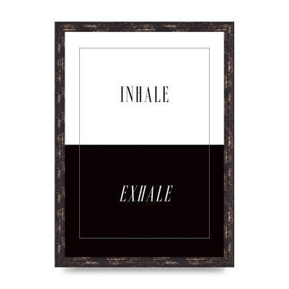 Inhale Exhale" Printed Poster - A3 framed