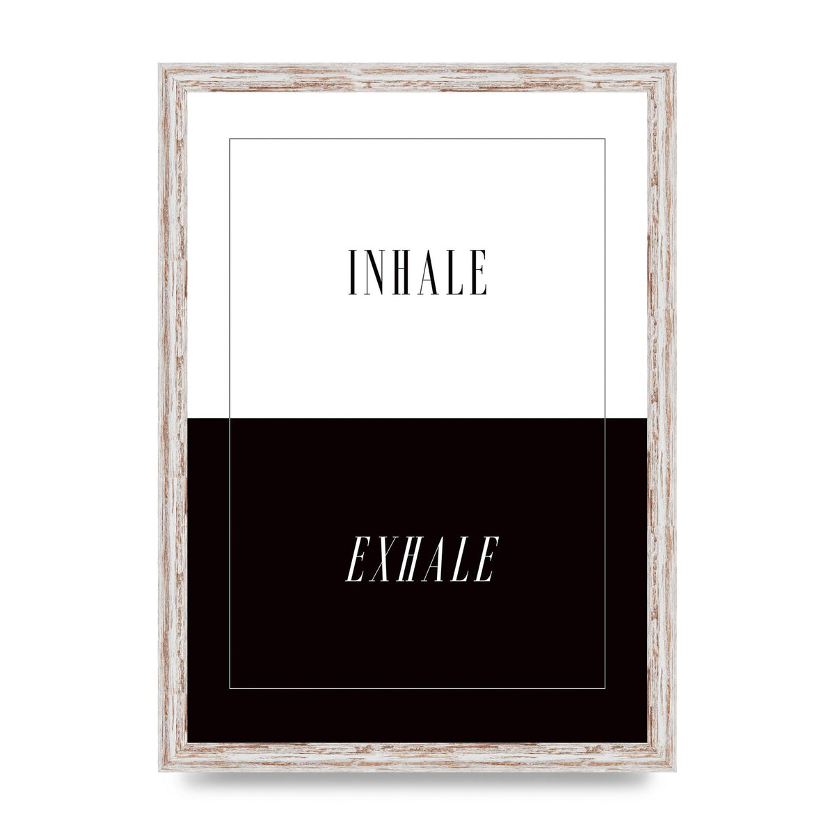 Inhale Exhale" Printed Poster - A3 framed