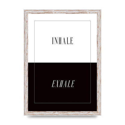 Inhale Exhale" Printed Poster - A3 framed