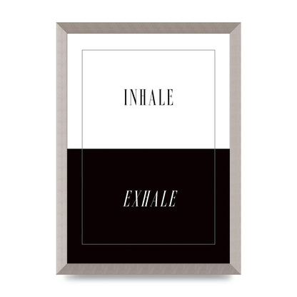 Inhale Exhale" Printed Poster - A3 framed