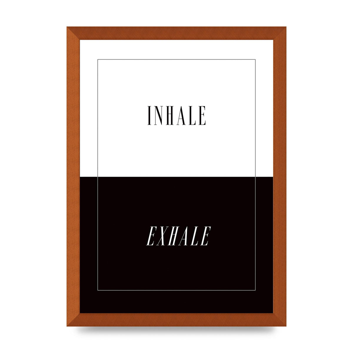 Inhale Exhale" Printed Poster - A3 framed