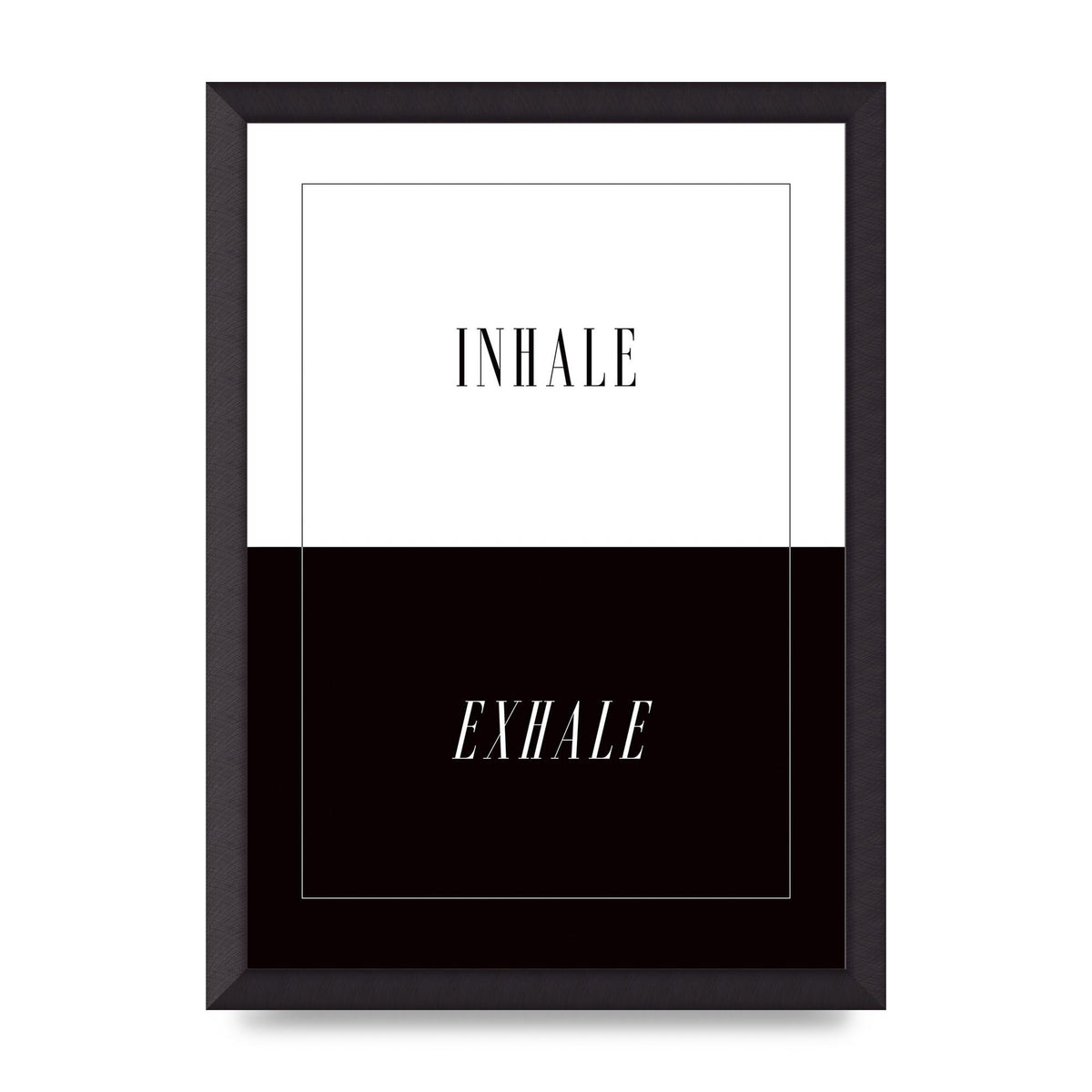 Inhale Exhale" Printed Poster - A3 framed