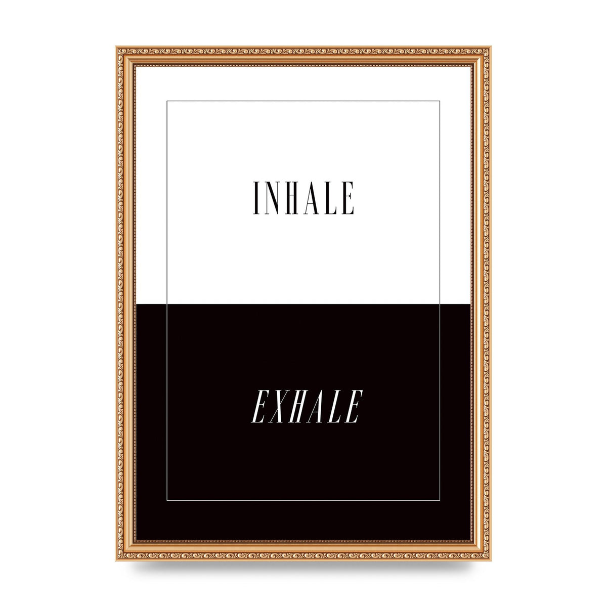 Inhale Exhale" Printed Poster - A3 framed
