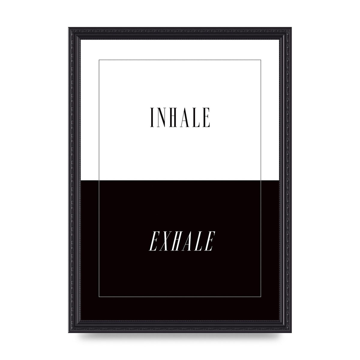 Inhale Exhale" Printed Poster - A3 framed