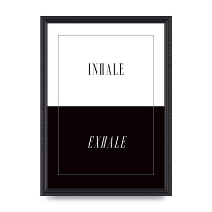 Inhale Exhale" Printed Poster - A3 framed