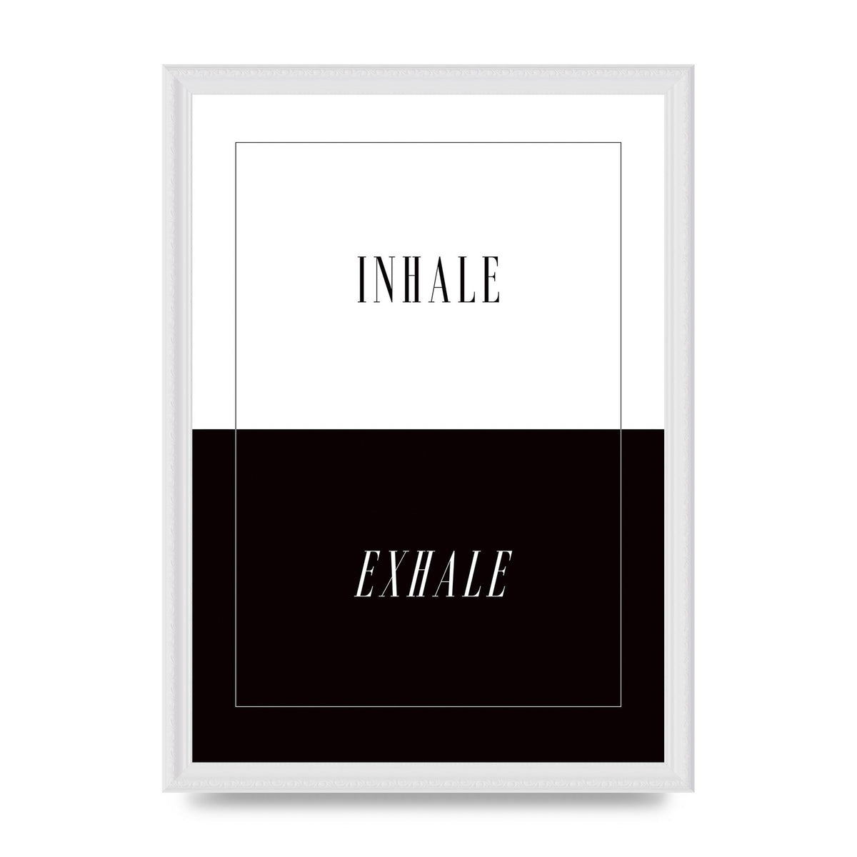 Inhale Exhale" Printed Poster - A3 framed