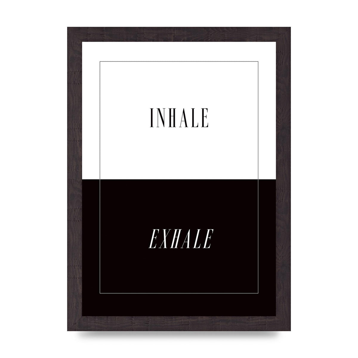 Inhale Exhale" Printed Poster - A4 framed