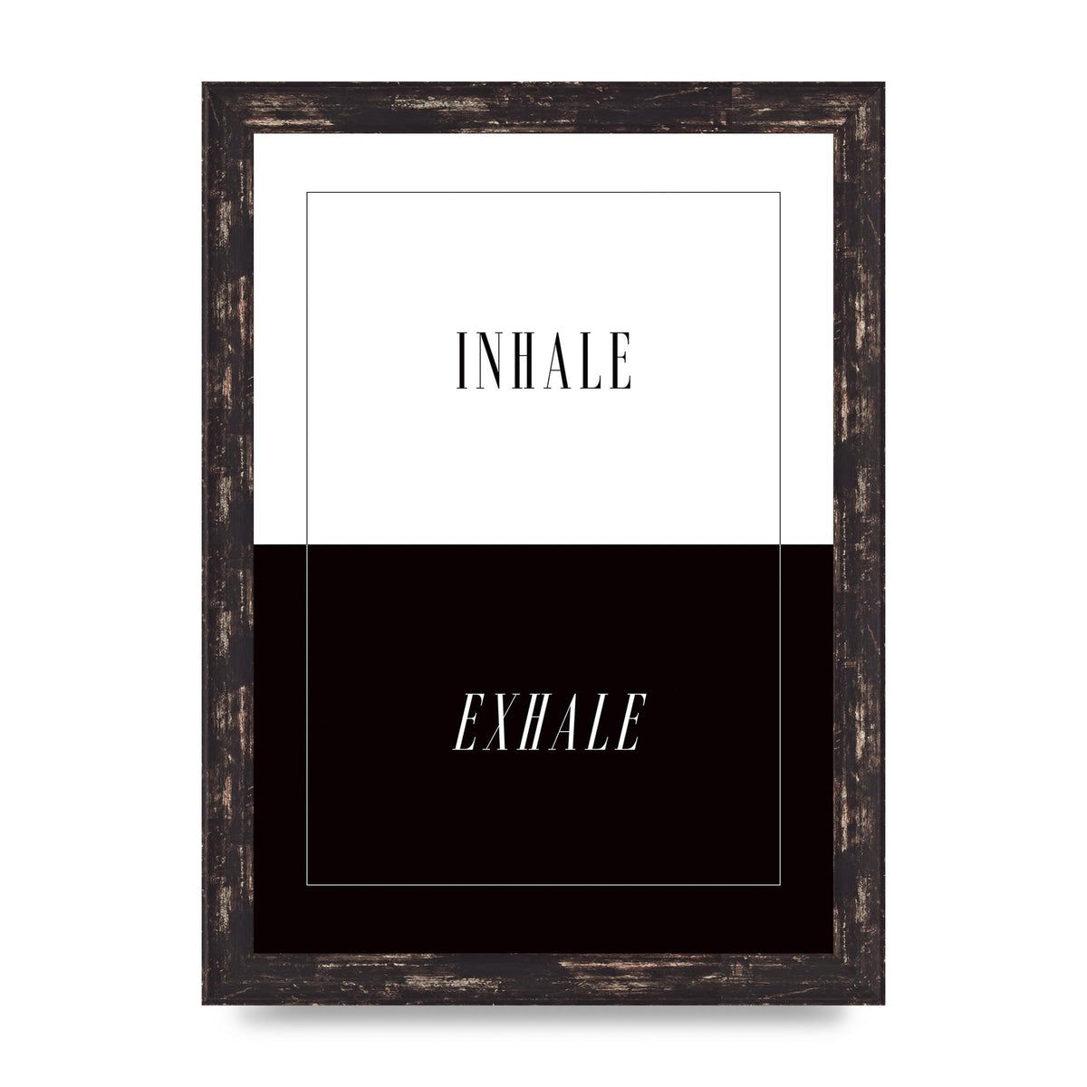 Inhale Exhale" Printed Poster - A4 framed