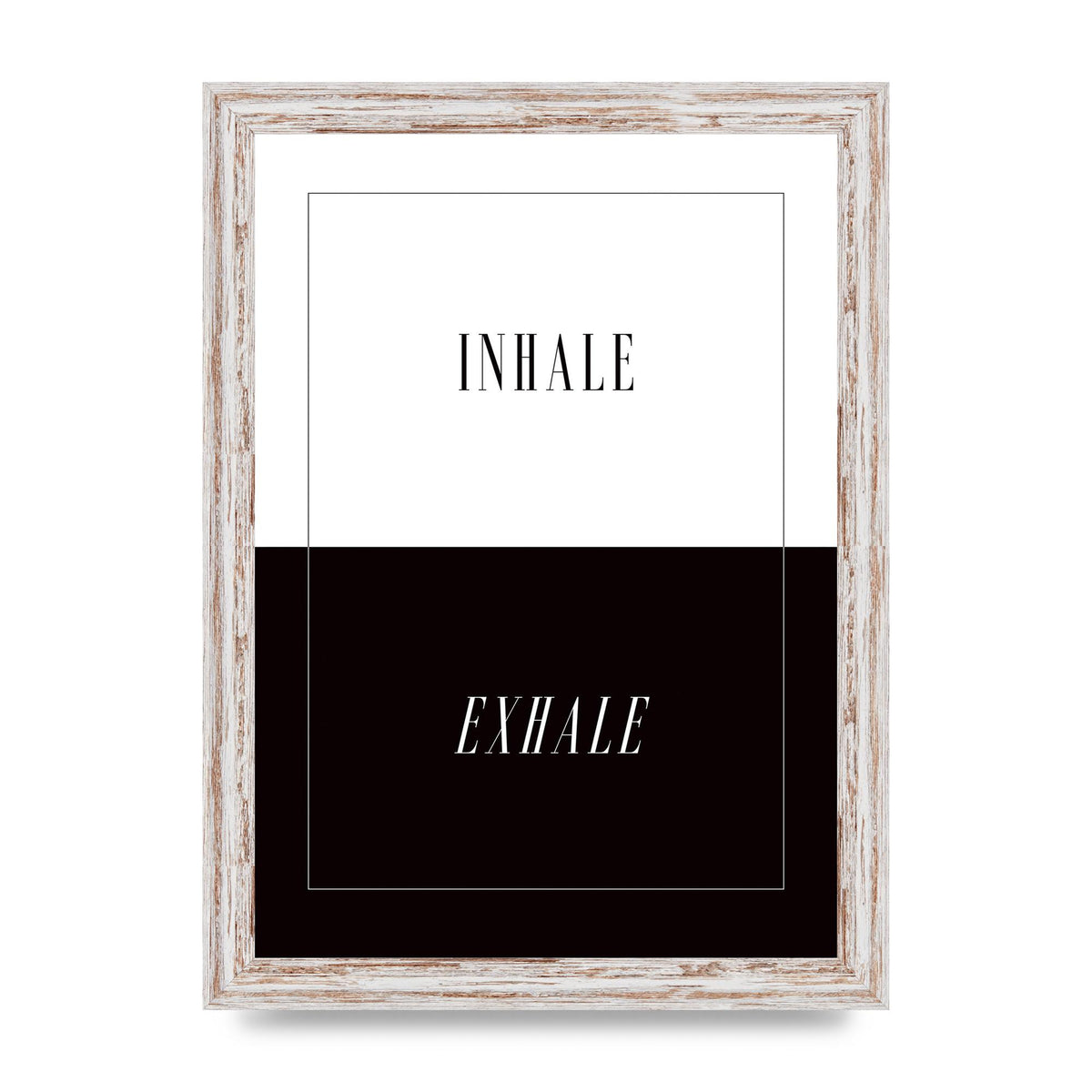 Inhale Exhale" Printed Poster - A4 framed
