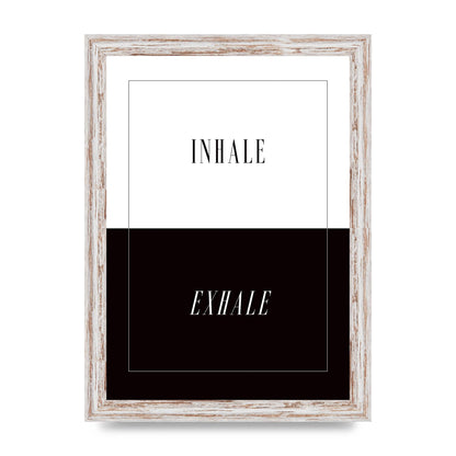 Inhale Exhale" Printed Poster - A4 framed