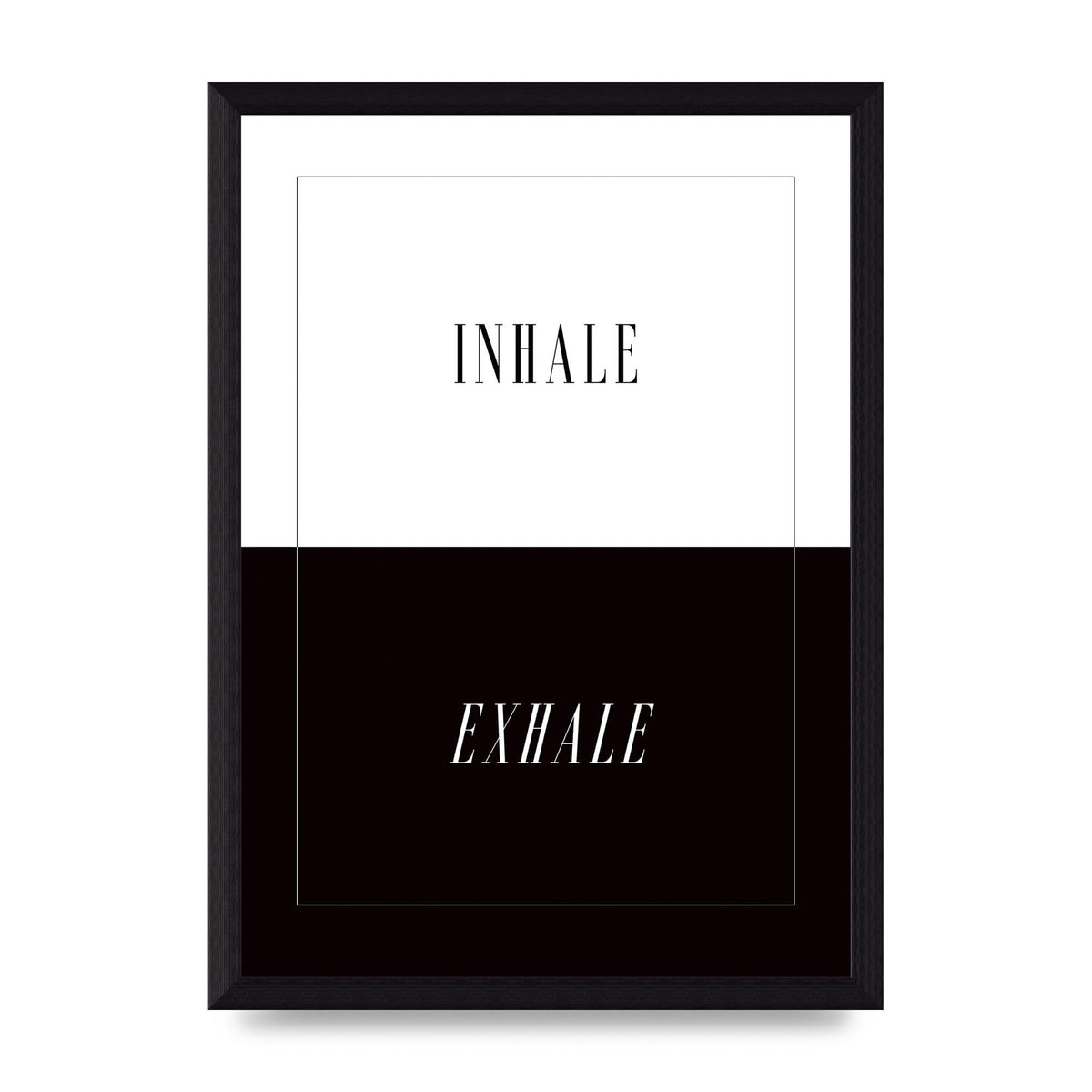 Inhale Exhale" Printed Poster - A4 framed