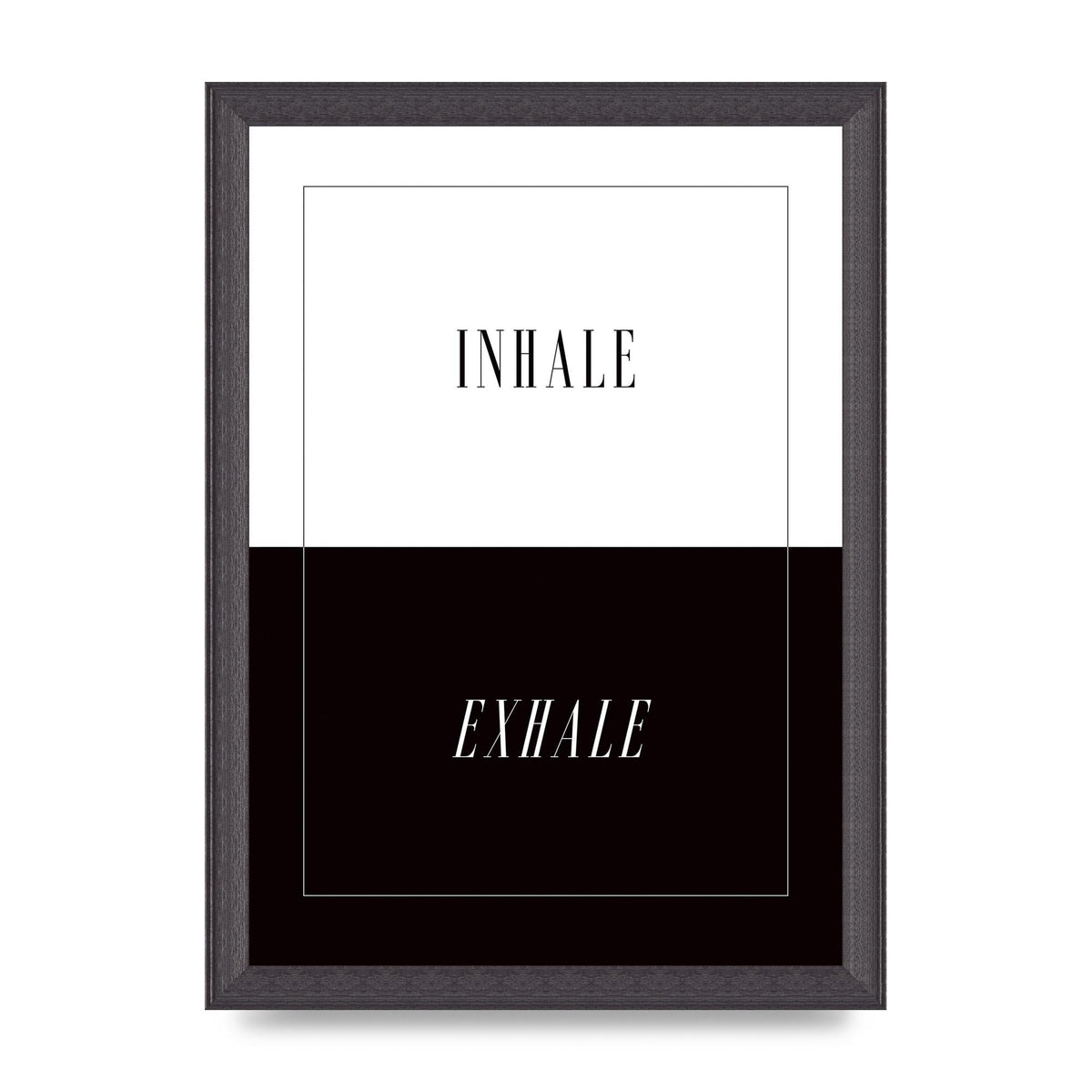 Inhale Exhale" Printed Poster - A4 framed