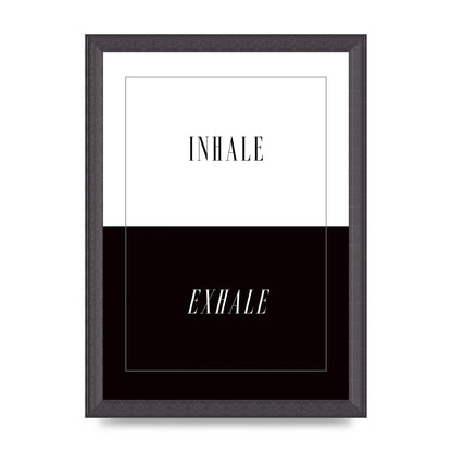 Inhale Exhale" Printed Poster - A4 framed
